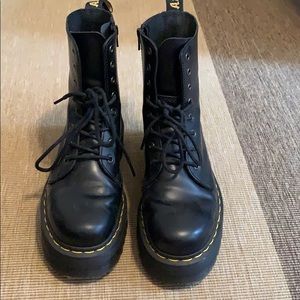 Doc Martens black platform boots!